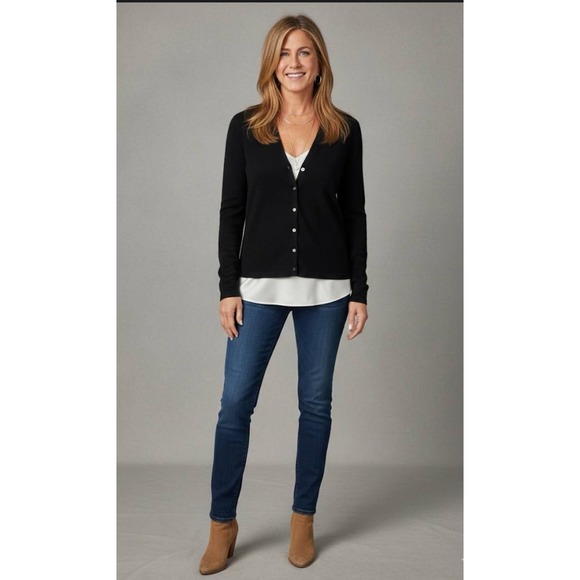 Banana Republic Sweaters - Banana Republic Women's Black 100% Cashmere V-Neck Cardigan Sweater Sz S Soft